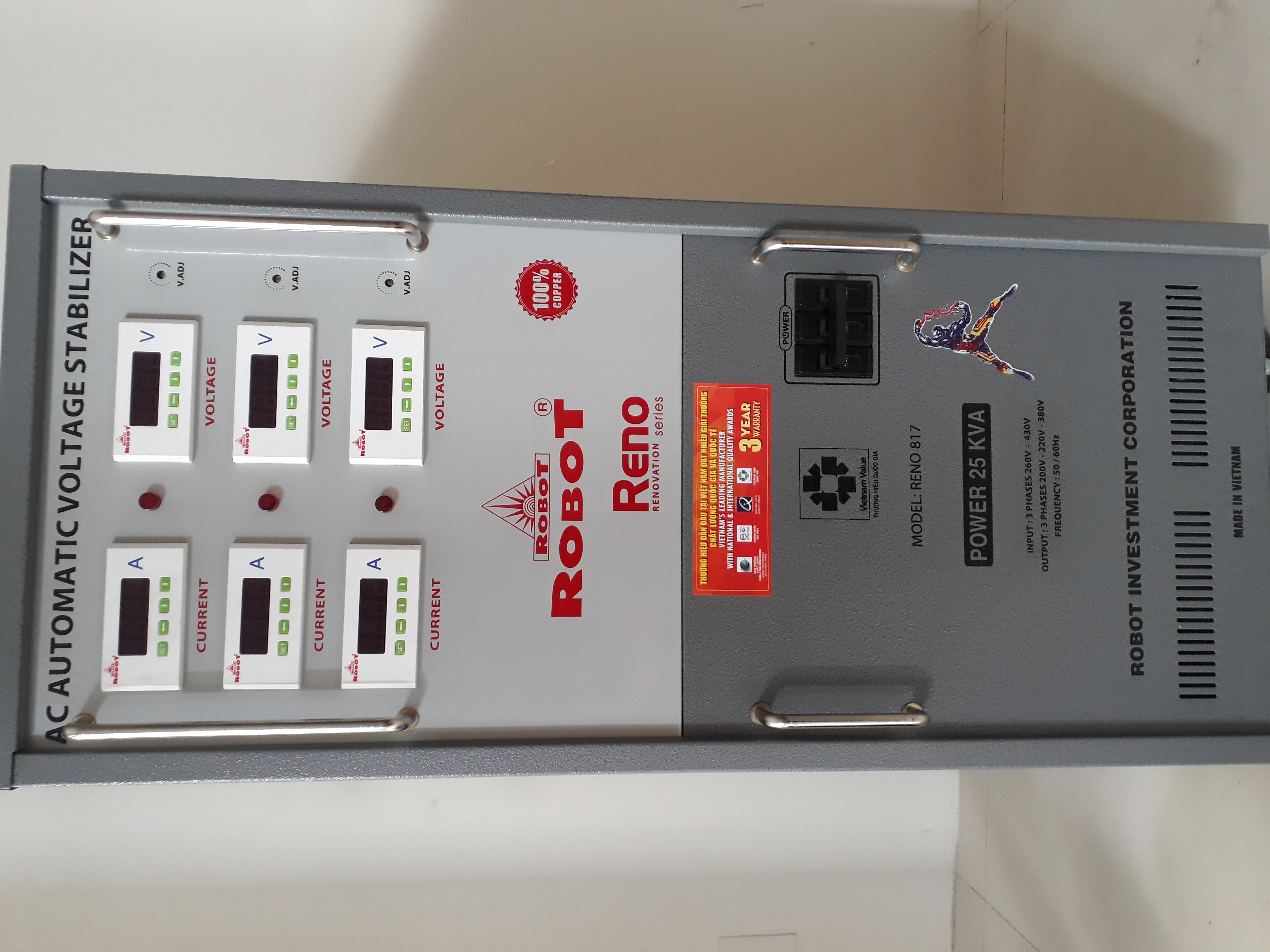 Ổn Áp Robot 25 KVA 3pha